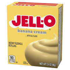 Jell-O Banana Cream Instant Pudding Mix & Pie Filling, 3.4 oz.
