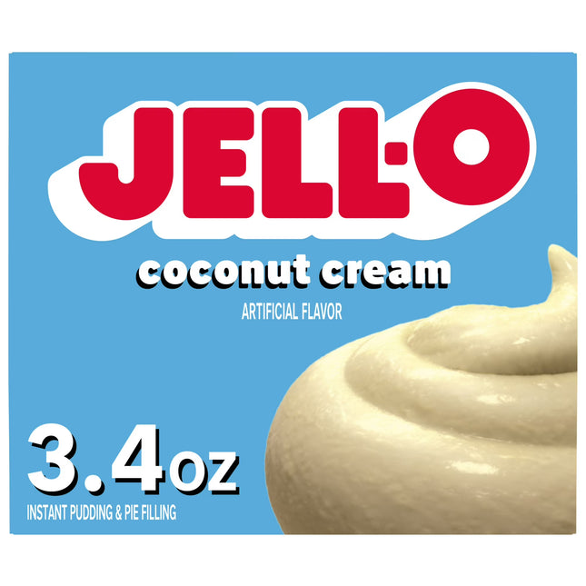 Jell-O Coconut Cream Artificially Flavored Instant Pudding & Pie Filling Mix, 3.4 oz
