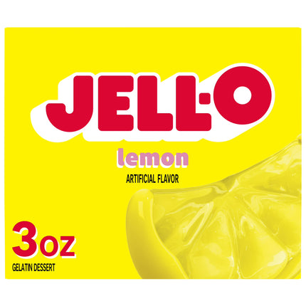 Jell-O Lemon Gelatin Dessert Mix, 3 Oz Box