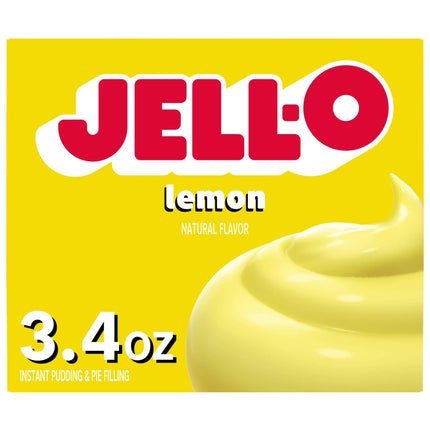 Jell-O Lemon Instant Pudding Mix & Pie Filling, 3.4 oz