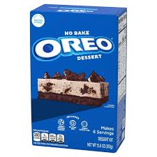 Jell-O No Bake Oreo Dessert Kit with Filling Mix, Crust Mix & Cookie Pieces, 12.6 oz