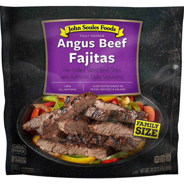 Soules Fully Cooked Angus Beef Fajitas 24 oz.