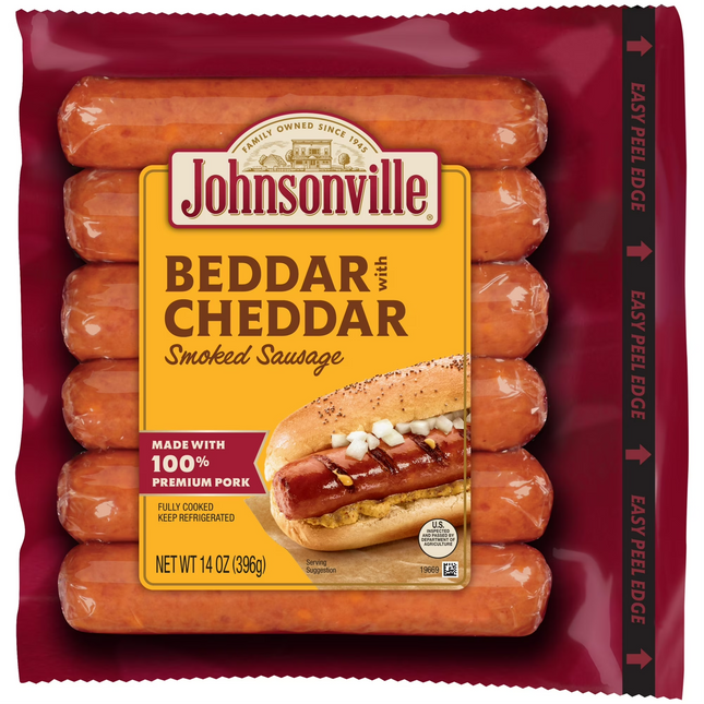 Johnsonville Beddar with Cheddar Smoked Sausage, 6 Links, 14 oz