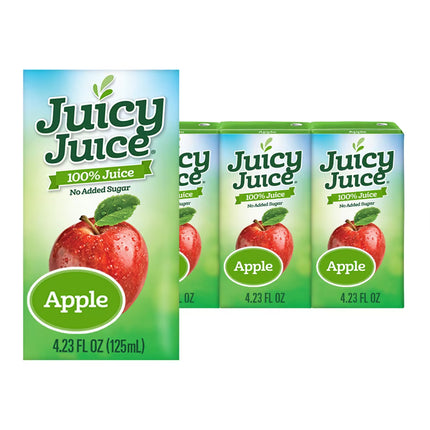 Juicy Juice Apple Juice, 100% Juice, 4 Count, 4.23 FL OZ