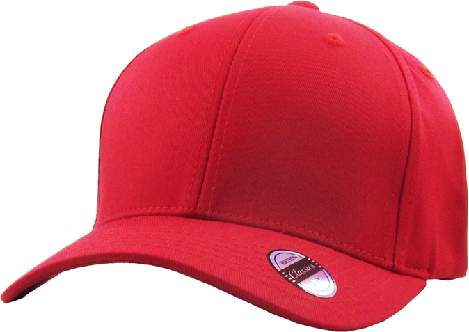 KBE-EZ FIT Stretch Cotton Spandex Headband Hat  Red S/M
