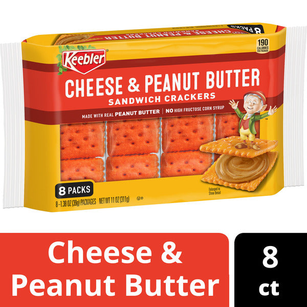 KEEBLER CHEESE & PEANUT BUTTER CRACKERS