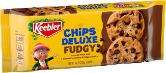 Keebler Chips Deluxe Fudgy Chocolate Chip Cookies with Chunks of Keebler Fudge 11.2 Oz