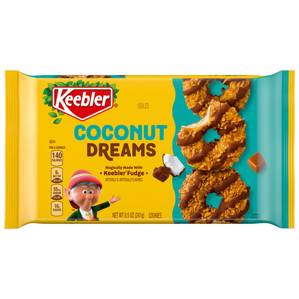 Keebler Coconut Dreams, Coconut and Caramel Cookies & Keebler Fudge, 8.5 oz