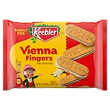 Keebler Vienna Fingers Vanilla Fudge Crème Cookies, 12 oz