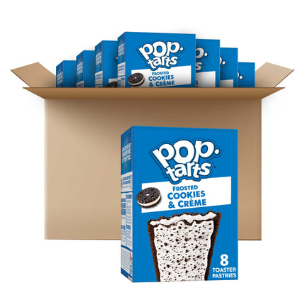 Pop-Tarts Frosted Cookies and Creme Toaster Pastries, Breakfast Foods, Shelf-Stable, 13.5 Oz (8 Count)