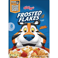 Kellogg'S Frosted Flakes Breakfast Cereal, Fat Free, 12 Oz