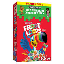 Kellogg's Froot Loops, Breakfast Cereal, Original, Family Size, 16.6 Oz