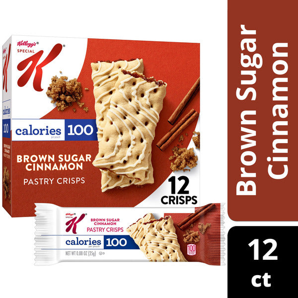 Kellogg's Special K  Brown Sugar Cinnamon Pastry Crisps,5.28 oz, 12 Count