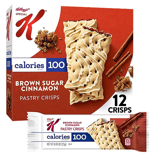 Kellogg's Special K Brown Sugar Cinnamon Pastry Crisps, 5.28 oz, 12 Count