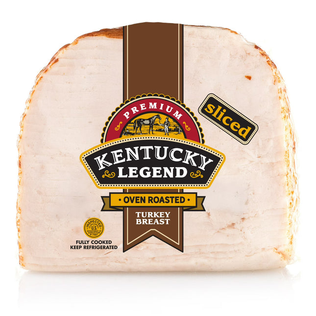 Kentucky Legend Oven Roasted Boneless Quarter Turkey Breast, Sliced, Fully Cooked, 1.5-2.0 lb