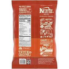Kettle Brand Potato Chips, Backyard Barbeque Kettle Chips, Party Size, 13 Oz
