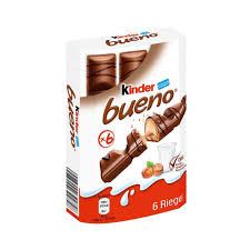 Kinder Bueno Milk Chocolate and Hazelnut Cream 20 ct.