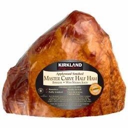 KS Master Carved Smoked Applewood Ham, 4 Lbs.
