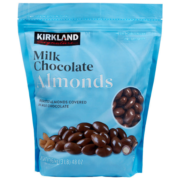 KS Milk Chocolate Covered Almonds, 48 oz
