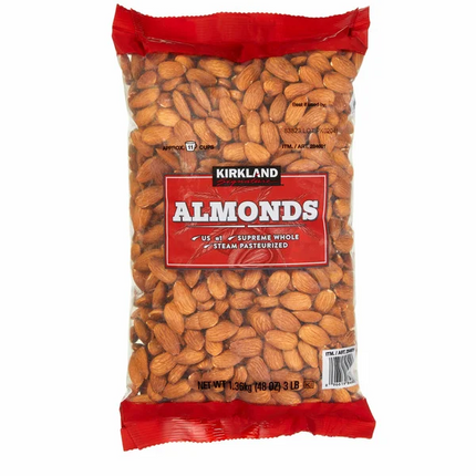 KS Supreme Whole Almonds, 3 lbs.