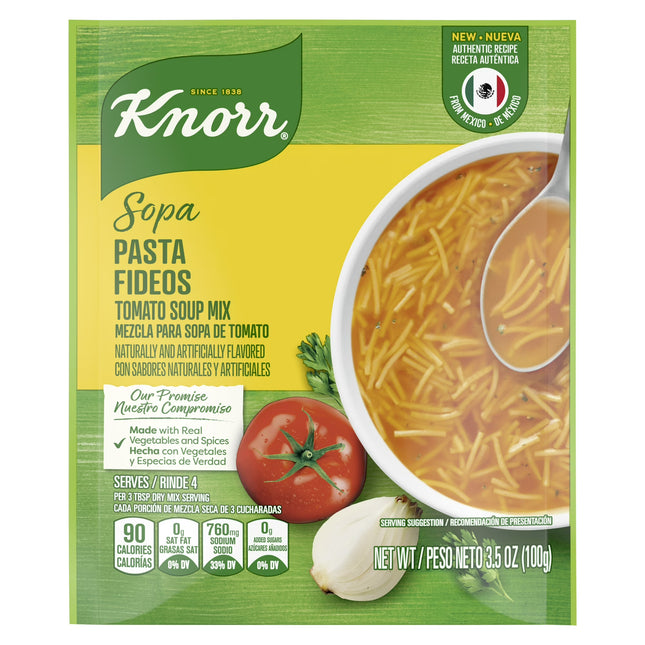 Knorr Sopa Tomato Based Pasta Soup Mix, 3.5 Oz Pouch