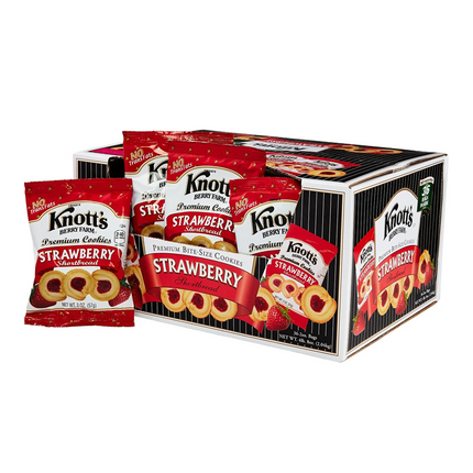 Knott's Berry Farm Strawberry Shortbread Cookies, 2 oz., 36 pk.