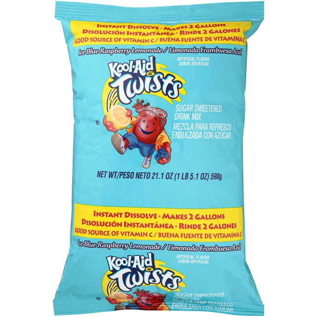 Kool-Aid Blue Raspberry Lemonade Powdered Drink Mix Pouch, 21.1 ounce