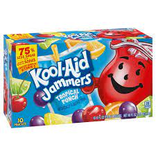 Kool-Aid Jammers Tropical Punch 10 ct Box,