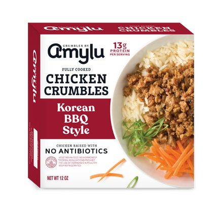 AMYLU Korean BBQ Style Chicken Crumbles -12 OZ