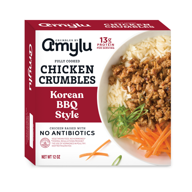 AMYLU Korean BBQ Style Chicken Crumbles -12 OZ