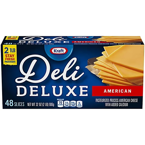 Kraft Deli Deluxe American Cheese Slices, 48 ct.
