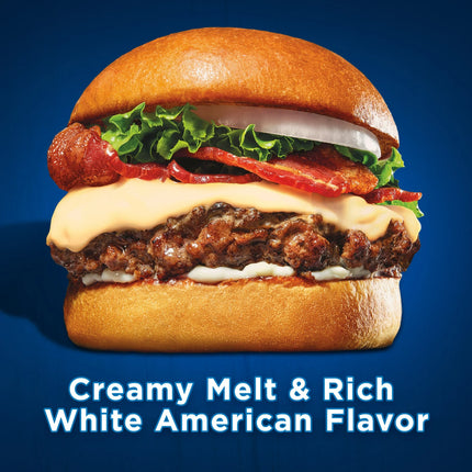 Kraft Deli Deluxe White American Cheese Slices, 24 Ct Bag, Refrigerated