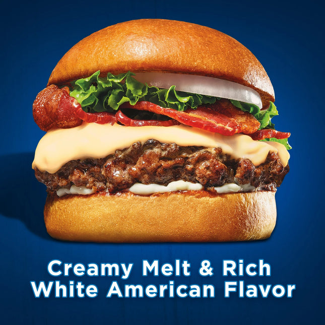 Kraft Deli Deluxe White American Cheese Slices, 24 Ct Bag, Refrigerated