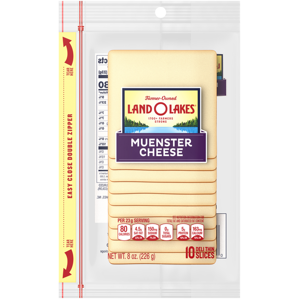 Land O Lakes Muenster Cheese 10 Slices 8 oz