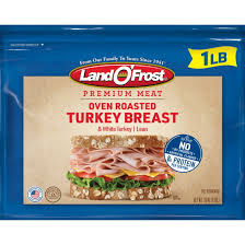 Land O' Frost Premium Oven Roasted Turkey Breast, Deli Sliced, Resealable Plastic Pouch 16 oz