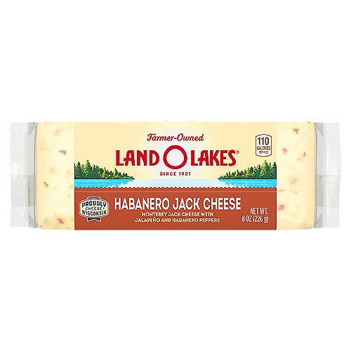 Land O'Lakes Habanero Jack block Cheese, 8 oz