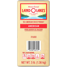 Land O'Lakes Sliced White American Premium Deli Cheese, 3 lbs.