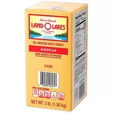 Land O'Lakes Sliced Yellow American Premium Deli Cheese, 3 lbs