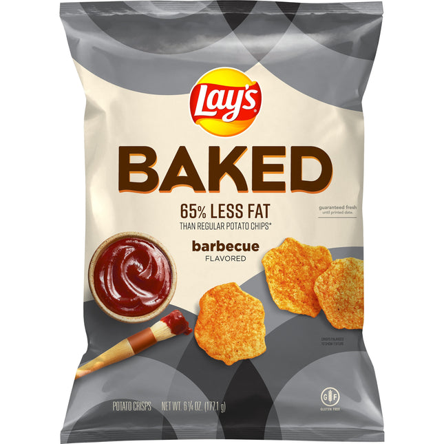 Lay'S Baked Gluten-Free Barbecue Flavored Potato Chips, 6.25 Oz Bag