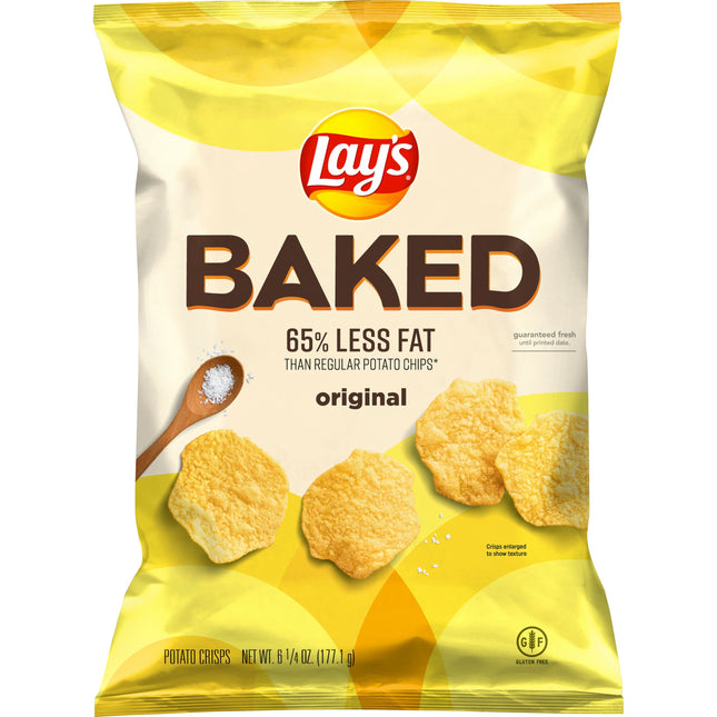 Lay'S Baked Gluten-Free Original Potato Chips, 6.25 Oz.