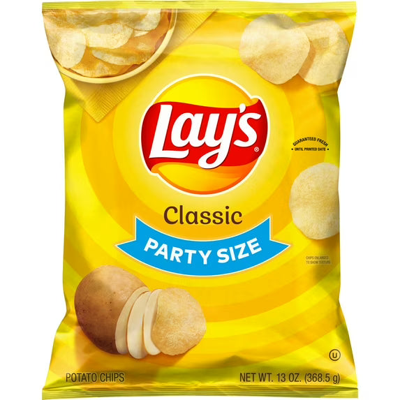Lay'S Classic Potato Chips, Party Size, 15.5 Oz Bag