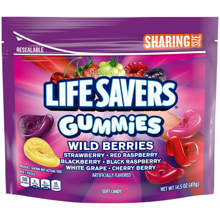 Life Savers Gummies, Wild Berries Fruit Gummy Candy, 7 Oz Bag