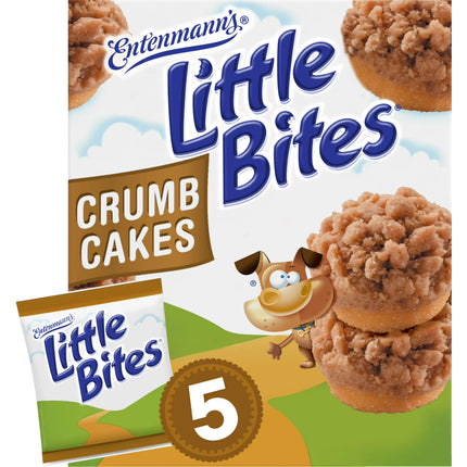 Little Bites Crumb Cake  Mini Muffins, 5 packs, Cinnamon & Brown Sugar Muffins, 8.75 oz