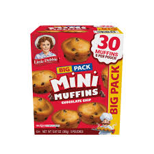 Little Debbie Big Pack Chocolate Chip Mini Muffins, 30 ct.