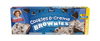 Little Debbie Cookies and Creme Brownies Big Pack, 12 ct