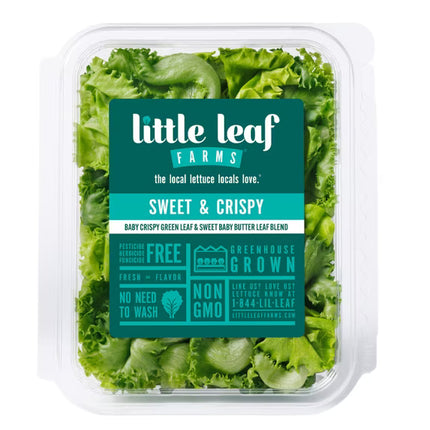 Little Leaf Farms Sweet & Crispy Lettuce Blend, 4 oz Fresh