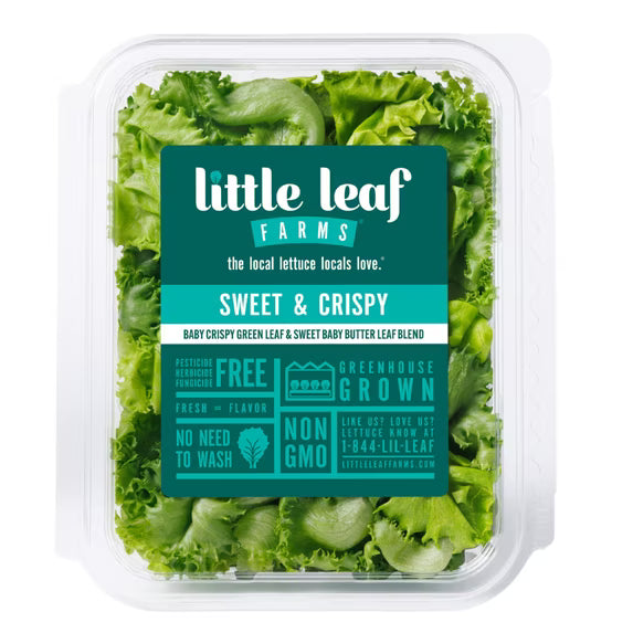 Little Leaf Farms Sweet & Crispy Lettuce Blend, 4 oz Fresh