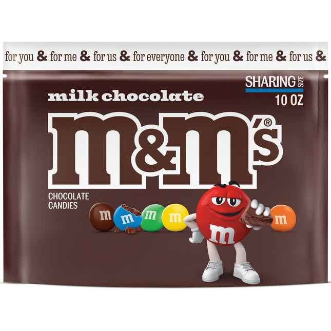 M&M'S Milk Chocolate Summer Candy, Sharing Size - 10 Oz Resealable Bag