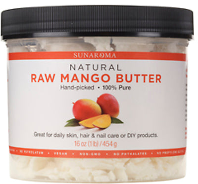 NATURAL RAW MANGO BUTTER 16 OZ