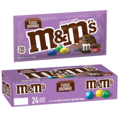 M&M's - Fudge Brownie, Singles - 1.41 oz, 24 Ct